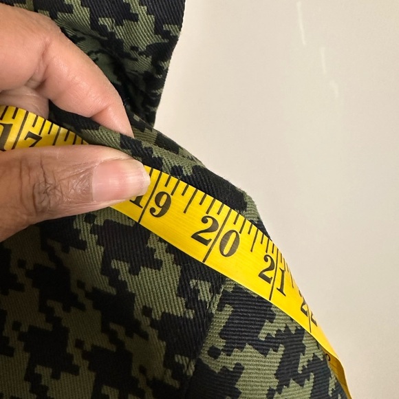 Adidas x Ivy Park Twill Heavyweight Jacket Green & Black Houndstooth Sz S NWT - Picture 11 of 17